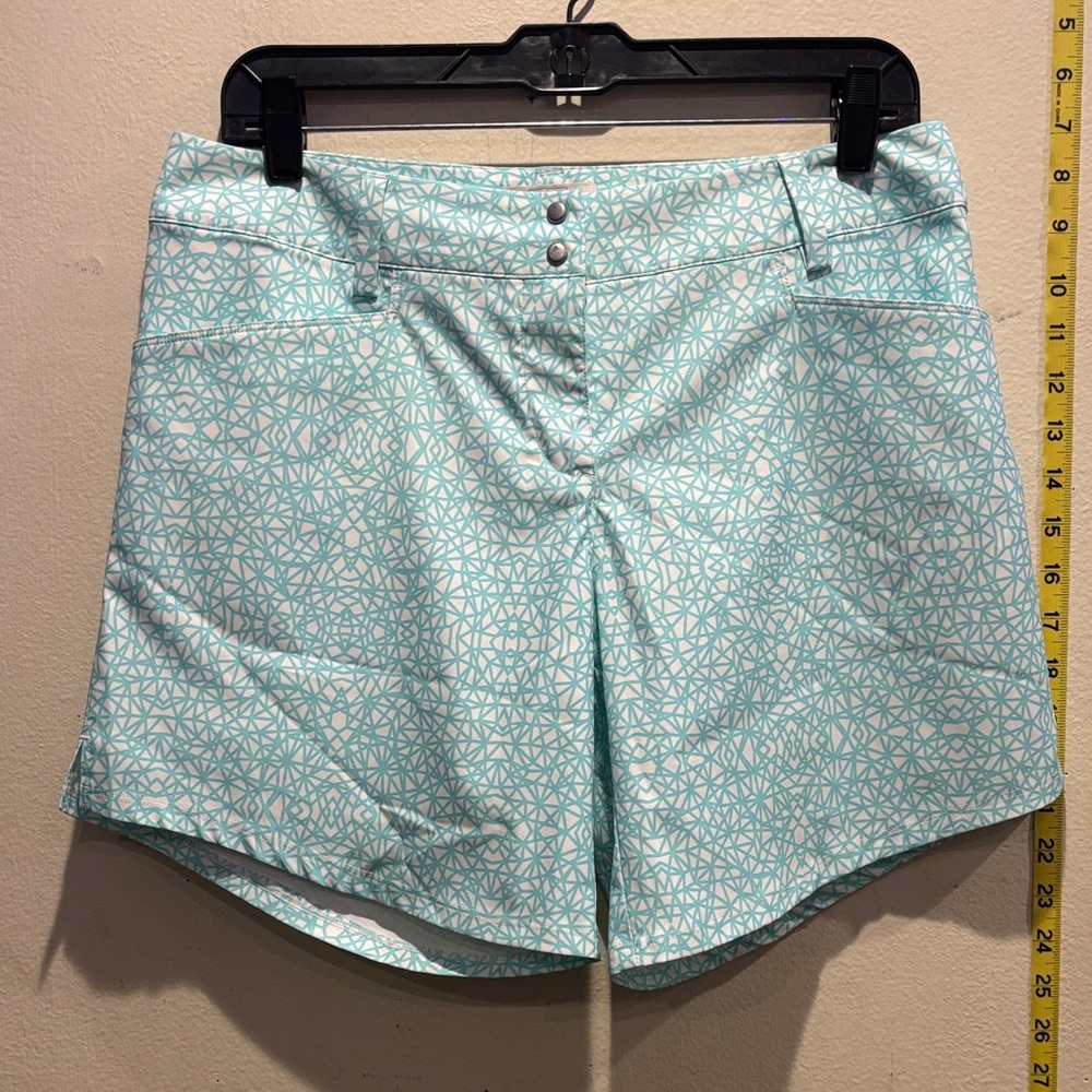 adidas Women's Light Blue Patterned Shorts